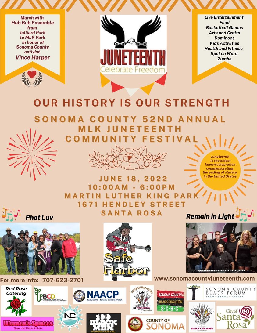52nd Annual MLK-Juneteenth Community Festival on 6/18/2022