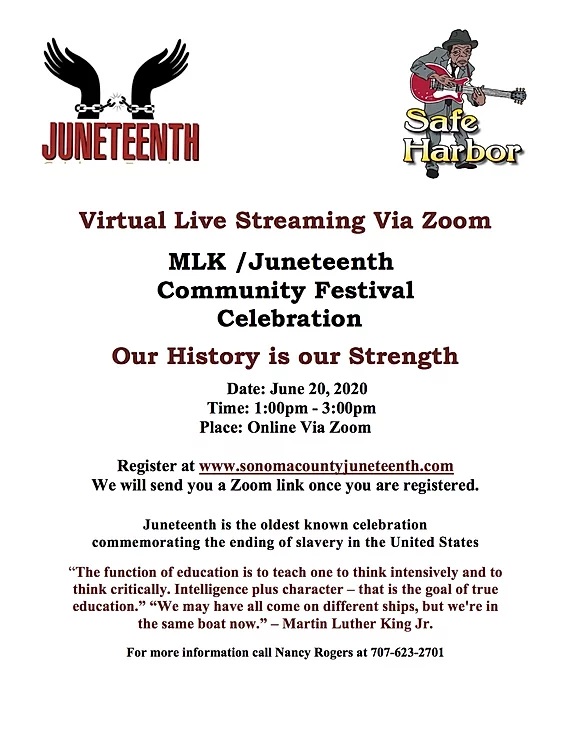 Juneteenth 50th in Santa Rosa June 20, 2020