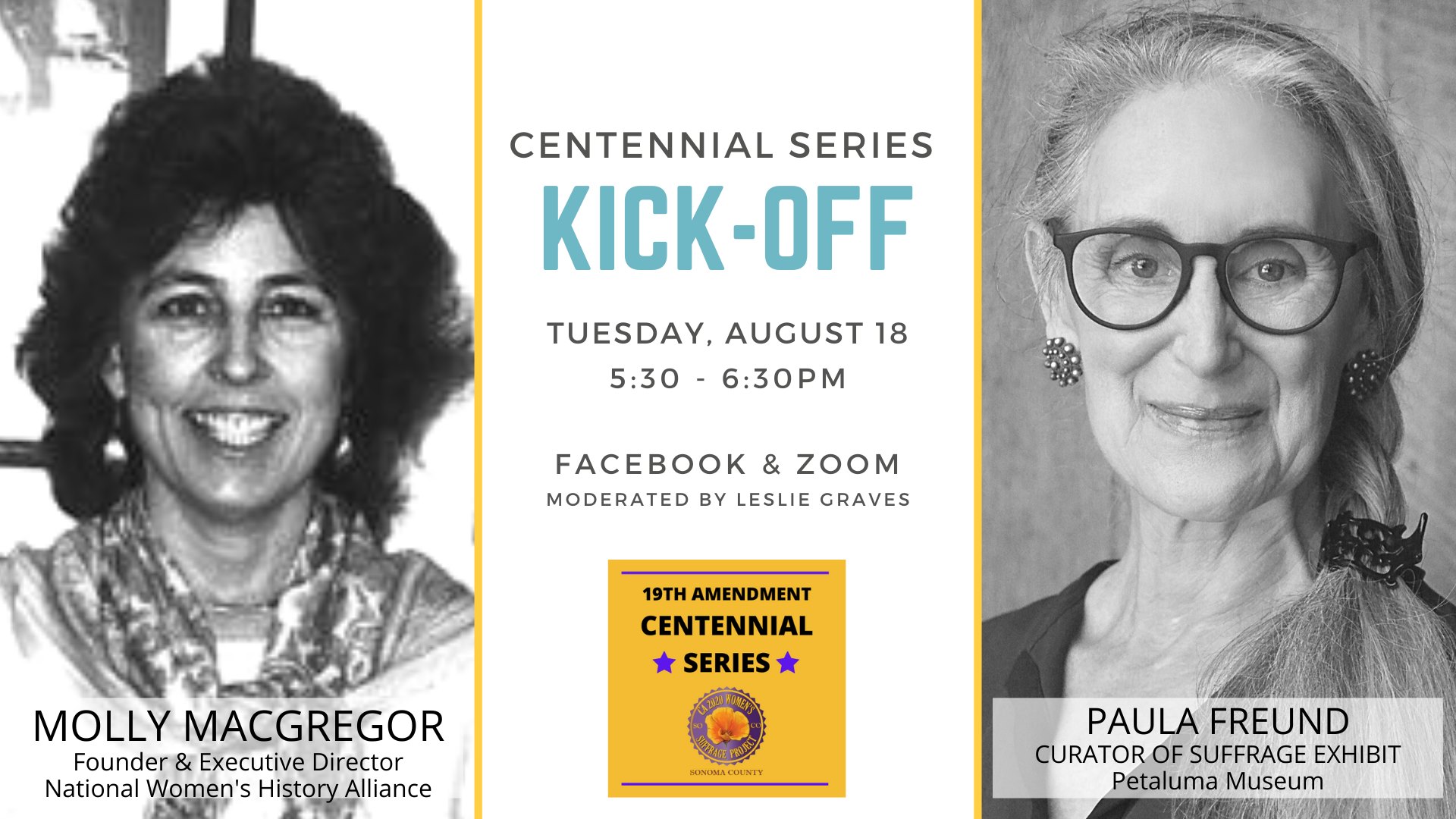 19th Amendment Centennial Kickoff Aug. 18