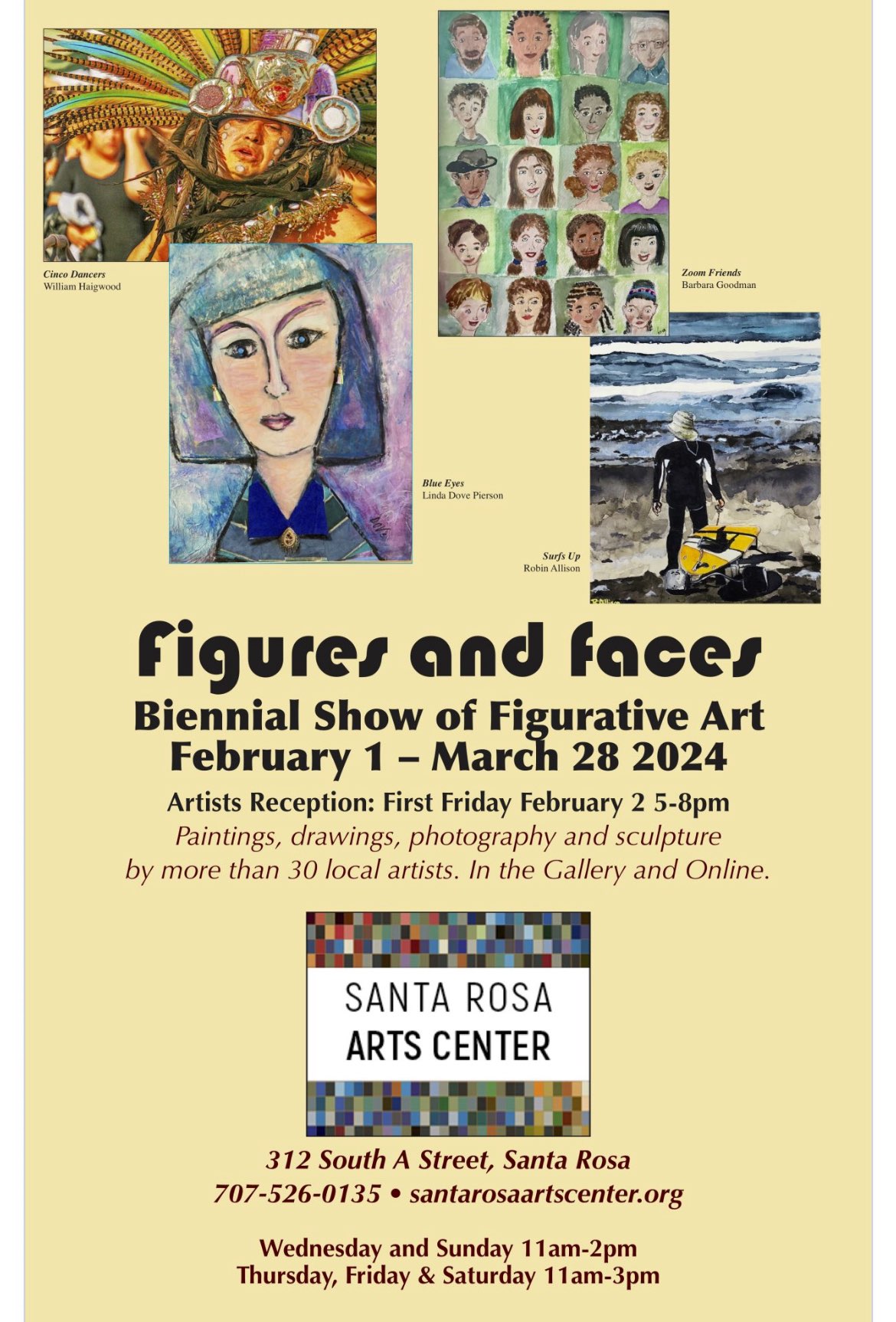 Santa Rosa Art Center Figurative Art 2/1-3/28/2024