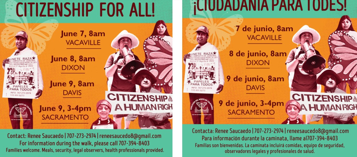 Immigration March Vacaville to Sacramento
