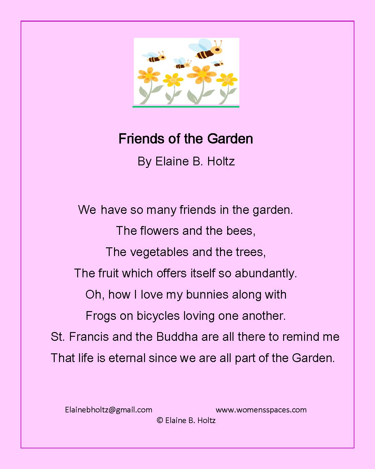 Friends of the Garden by Elaine B. Holtz