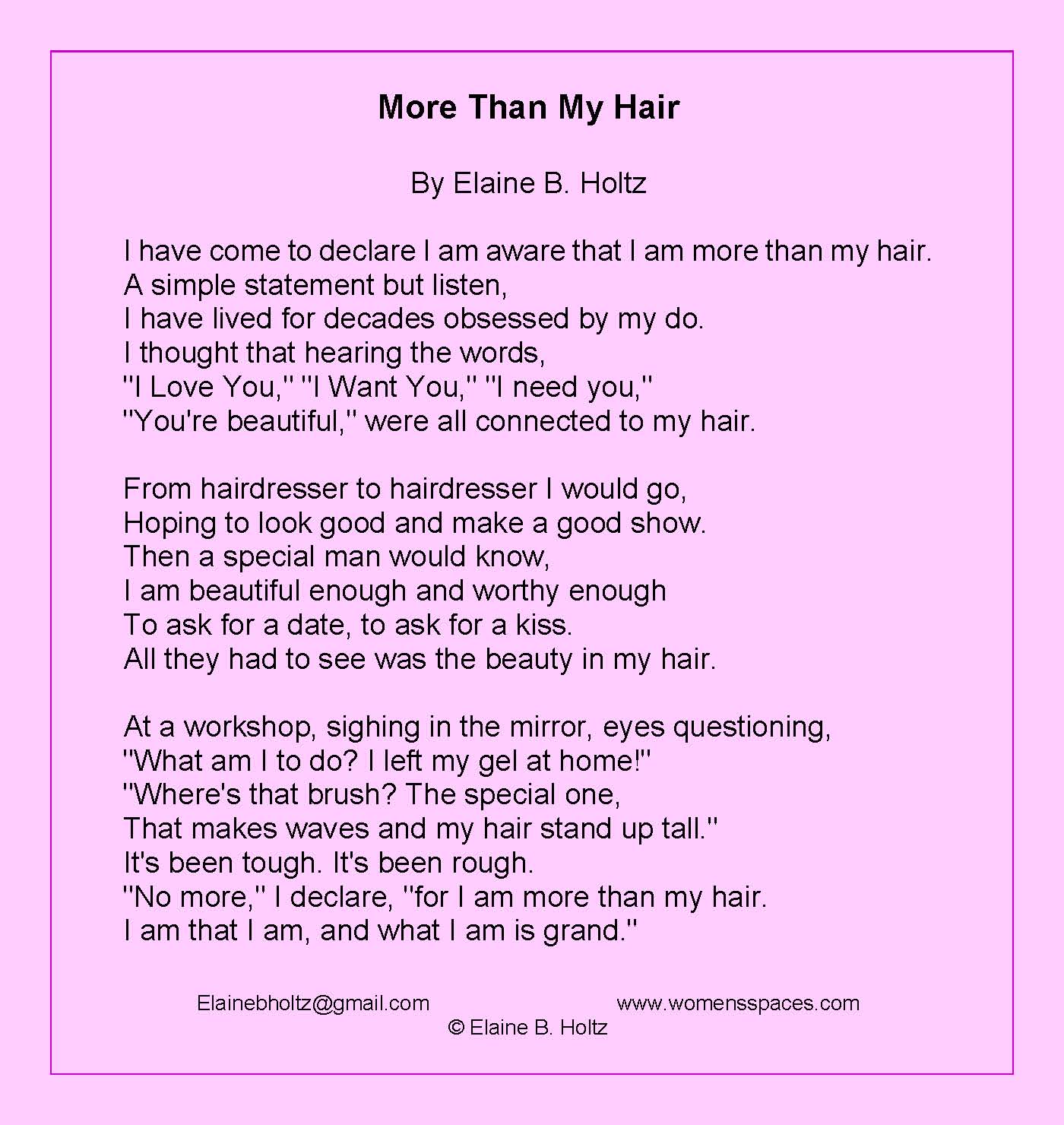 More Than My Hair