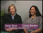 Susan Shaw & Leticia Romero on Women's Spaces Show filmed 5/4/2012