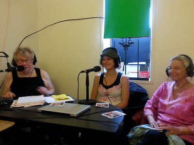 Elaine B. Holtz, Susanne Duggan and Sharon Maser on Women's Spaces Radio Show KBBF FM 89.1
