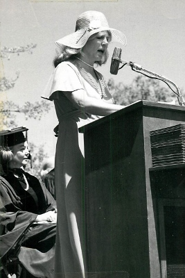 Elaine B. Pine (now Holtz) graduation speech, Sonoma State University, May 1975