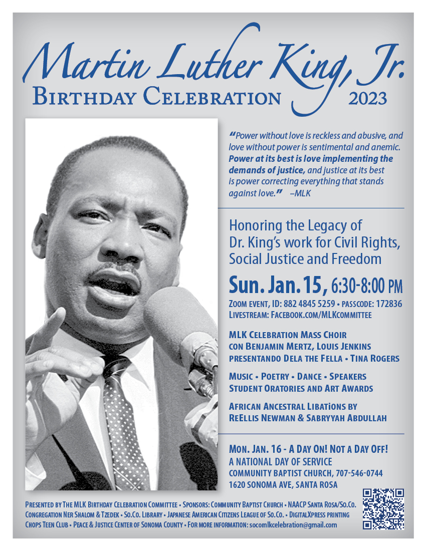 Martin Luther King, Jr. Birthday Celebration, Sonoma County