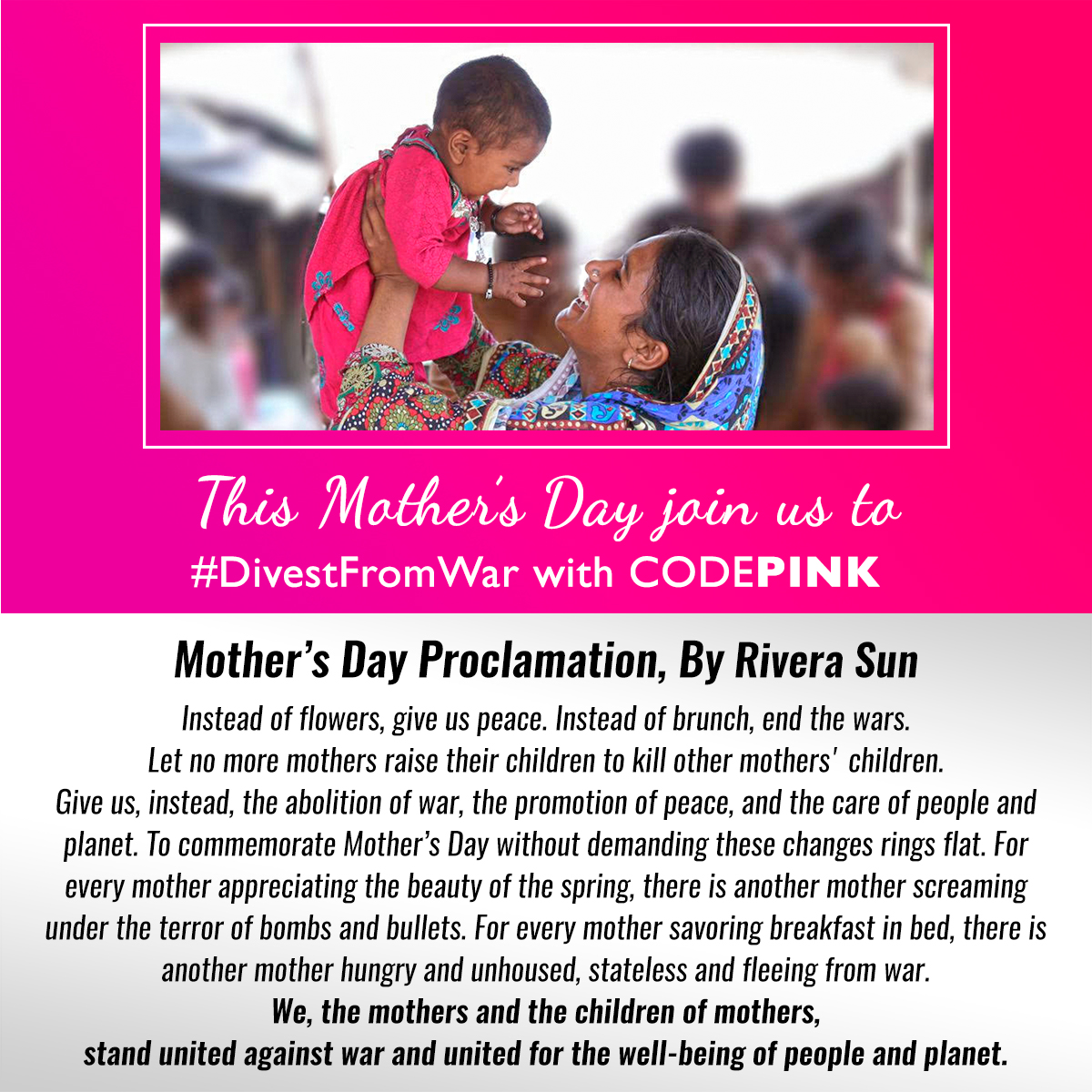 Mother's Day Proclamation by Rivera Sun