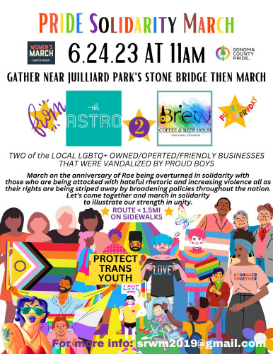 Pride Solidarity March 2023-6-24 Santa Rosa