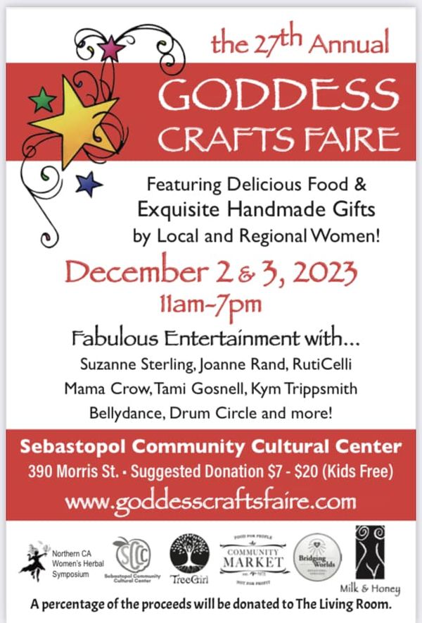 Goddess Crafts Faire, 12/2 and 12/3/23
