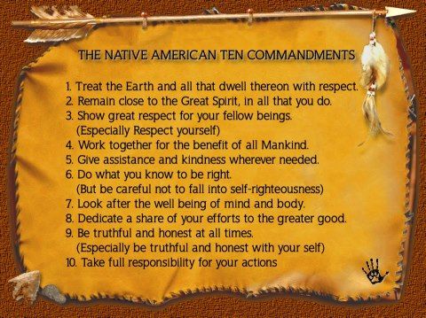 Native American Ten Commandments