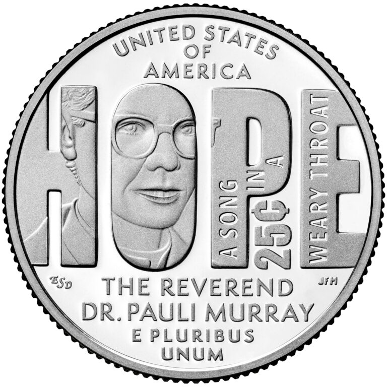 Rev. Dr. Pauli Murray Quarter in American Woman Series of US Mint